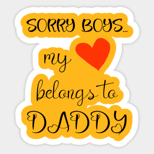 Funny Girls Valentine Quote Cool Daddy Girls Valentines Day Sticker